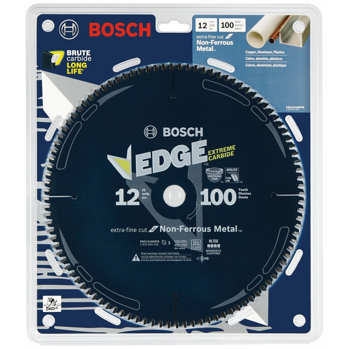 Bosch PRO12100NFB 12" 100 Tooth Non Ferrous Metal Cutting Circular Saw Blade - 2