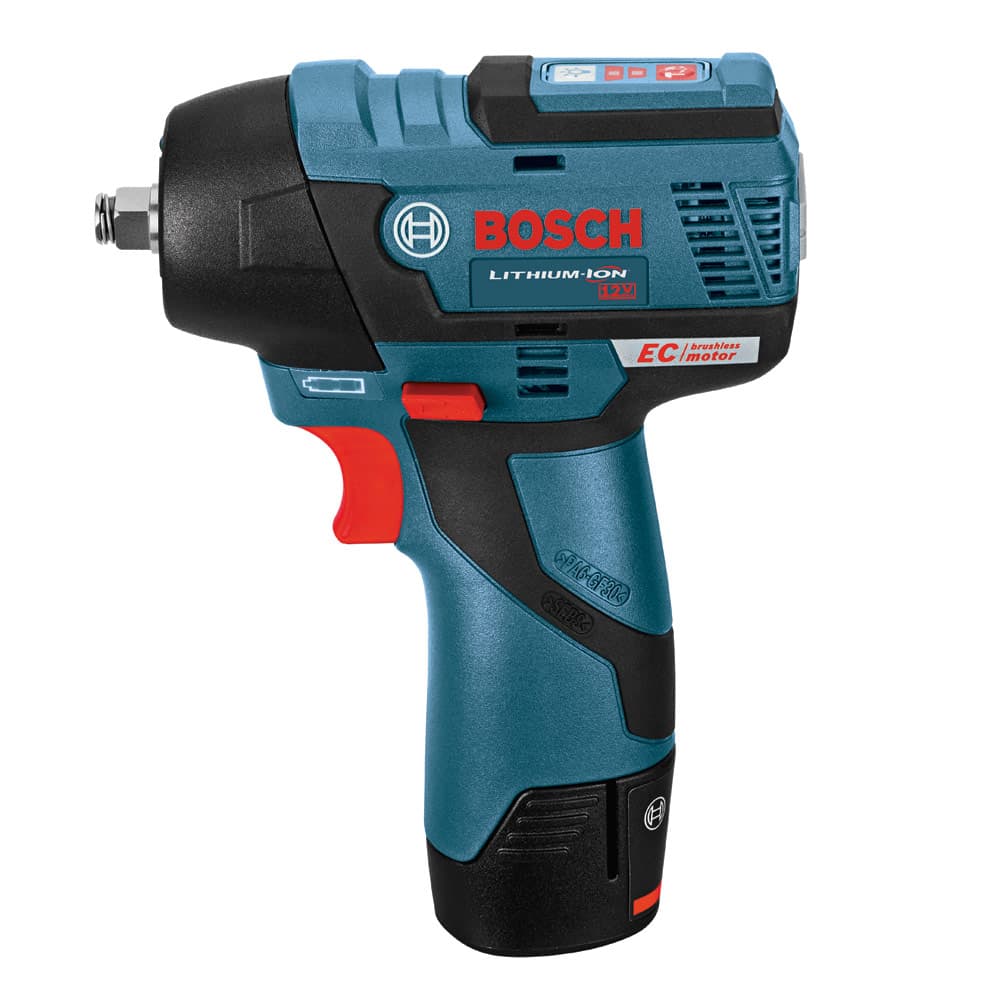 Bosch PS82-02 12V MAX EC Brushless 3/8" Impact Wrench Kit - 2