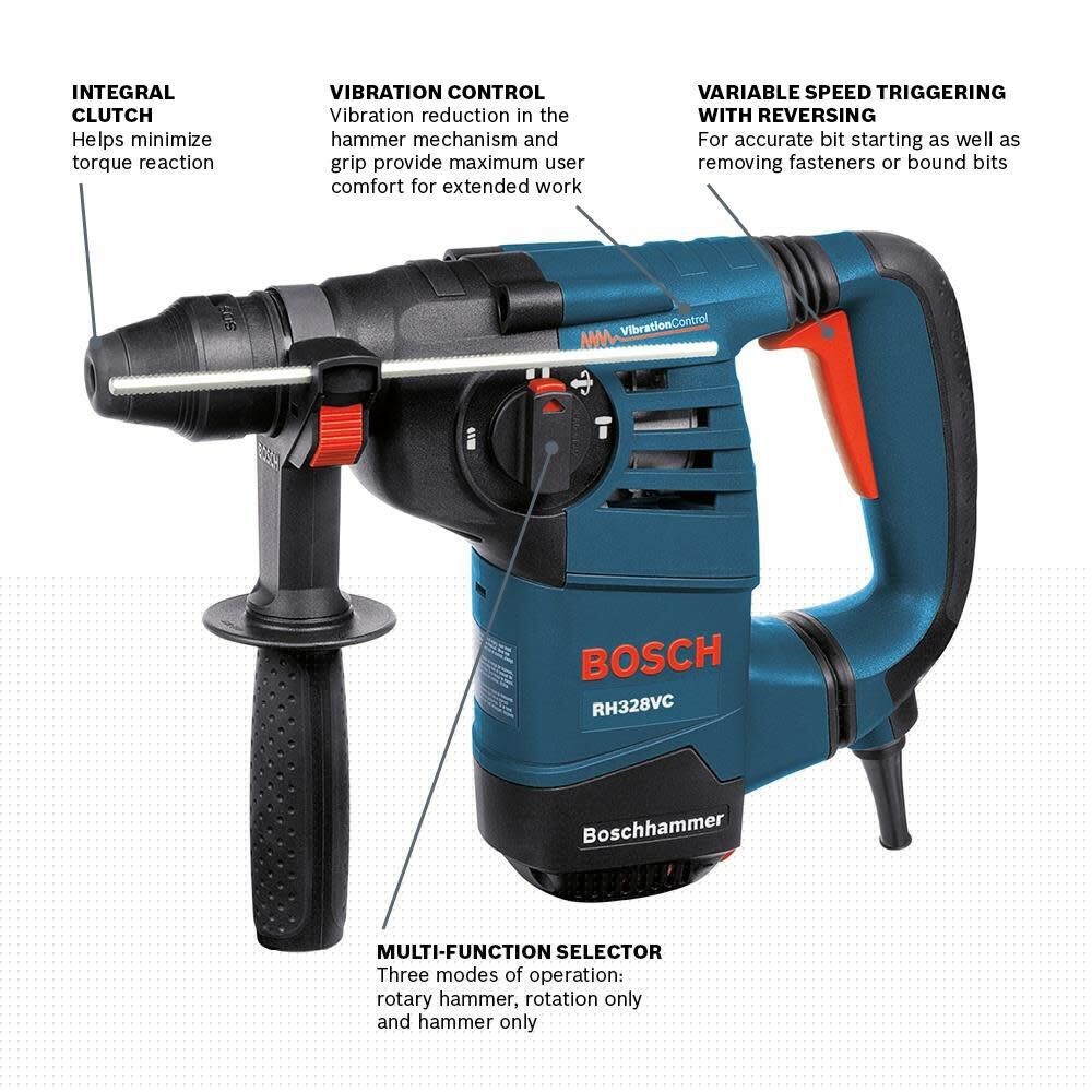 Bosch RH328VC SDS-Plus 1-1/8" Rotary Hammer - 2