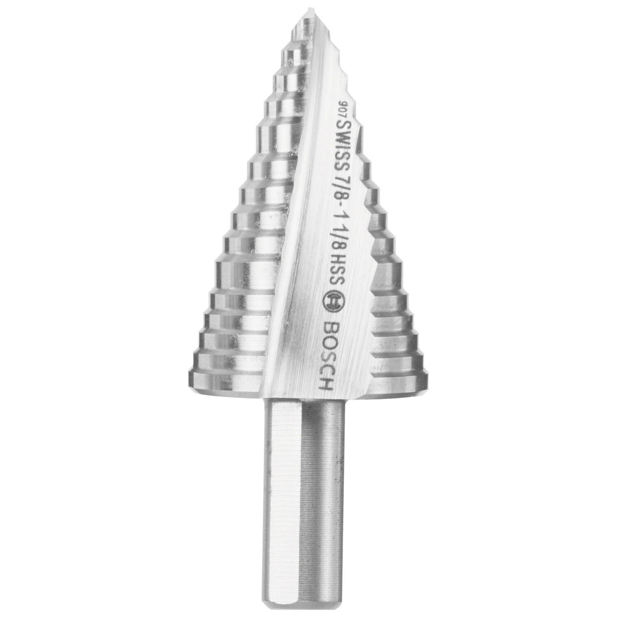 Bosch SDC4 1/4" to 7/8" High-Speed Steel Turbo Step Drill Bit for Metal - 2