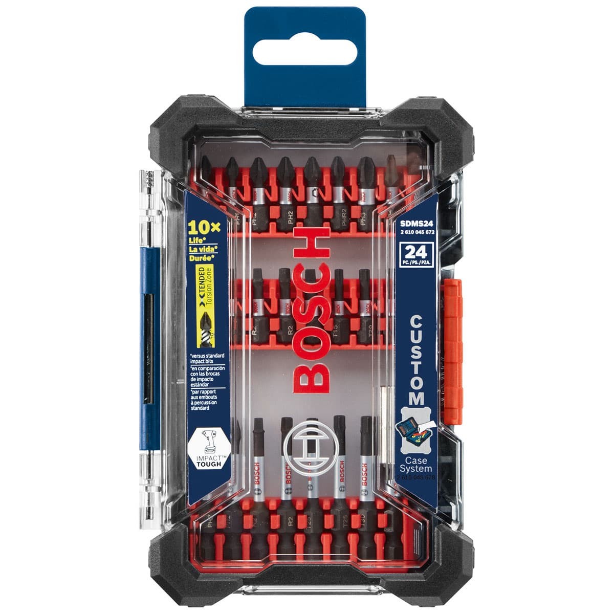 Bosch SDMS24 24 pc. Impact Tough Screwdriving Custom Case System Set - 2