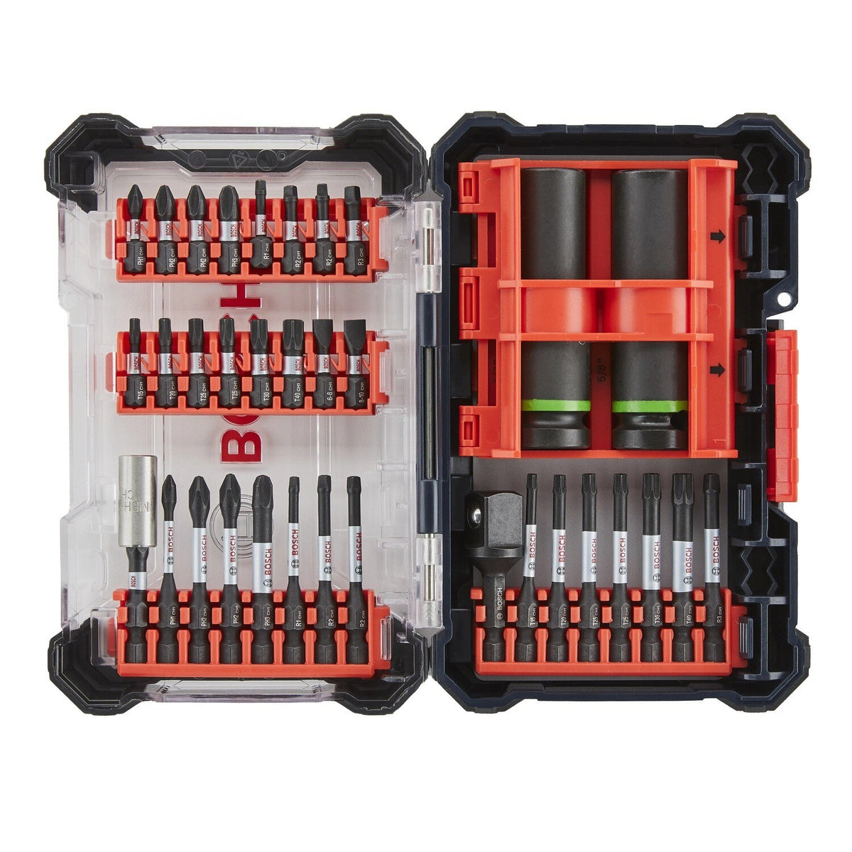 Bosch SDSKTD34 Screwdriving Bit Set with Sockets and Custom Case (34 Piece) - 2