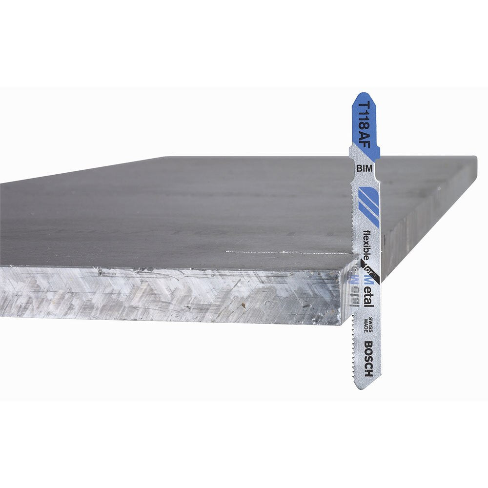 Bosch T118A3 3-5/8" 17-24 TPI Basic for Metal T-Shank Jig Saw Blades (3 Pack) - 2