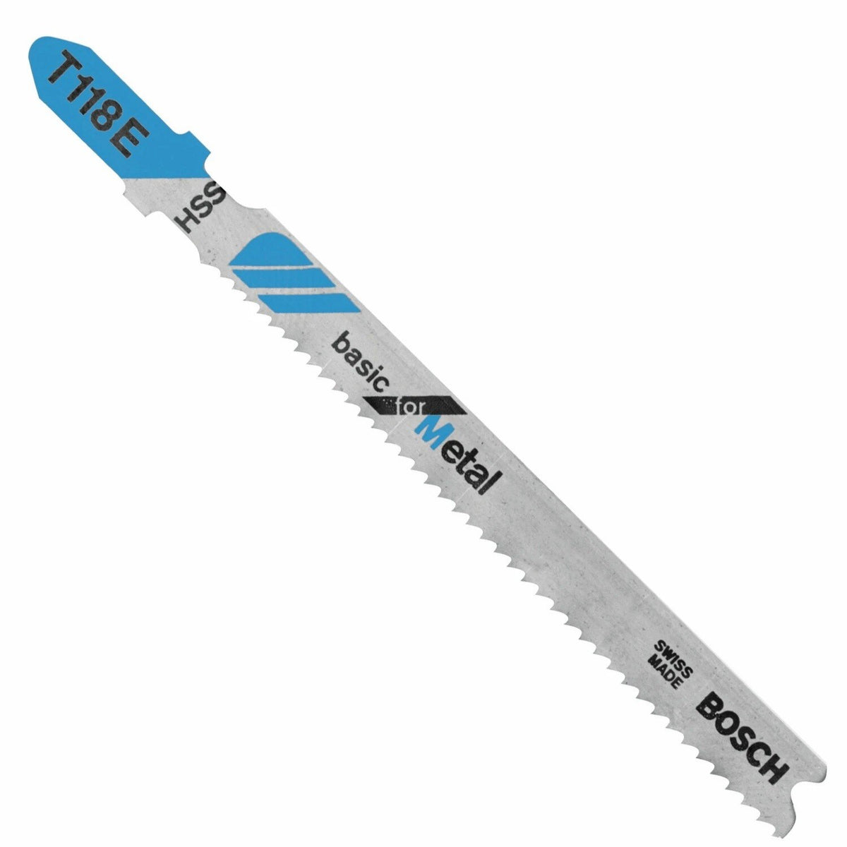 Bosch T118EF100 3-5/8" 14-18 TPI Flexible for Metal T-Shank Jig Saw Blades (100 Pack)