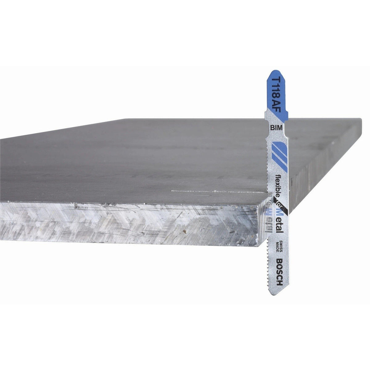 Bosch T118EF100 3-5/8" 14-18 TPI Flexible for Metal T-Shank Jig Saw Blades (100 Pack) - 2