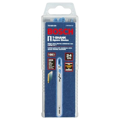 Bosch T318B100 5-1/4" 14 TPI Basic for Metal T-Shank Jig Saw Blades (100 Pack) - 2
