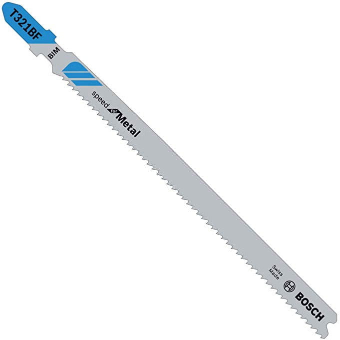 Bosch T321BF3 5-1/4" 12 TPI Speed for Metal T-Shank Jig Saw Blades (3 Pack) - 2