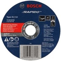 Bosch TCW1S400 4" x 0.040" x 5/8" Type 1A 60 Grit Metal and Stainless Cutting Wheel