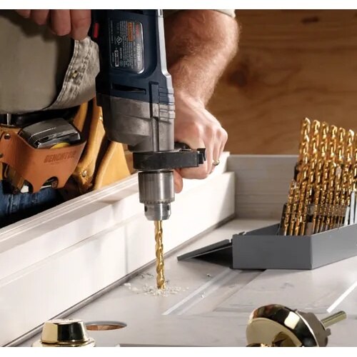 Bosch TI14 Titanium Nitride Coated Metal Twist Drill Bit Set with Case (14 Pack) - 3