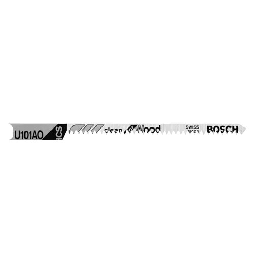 Bosch U101AO3 2-3/4" 20 TPI Clean for Wood U-Shank Jig Saw Blades (3 Pack)