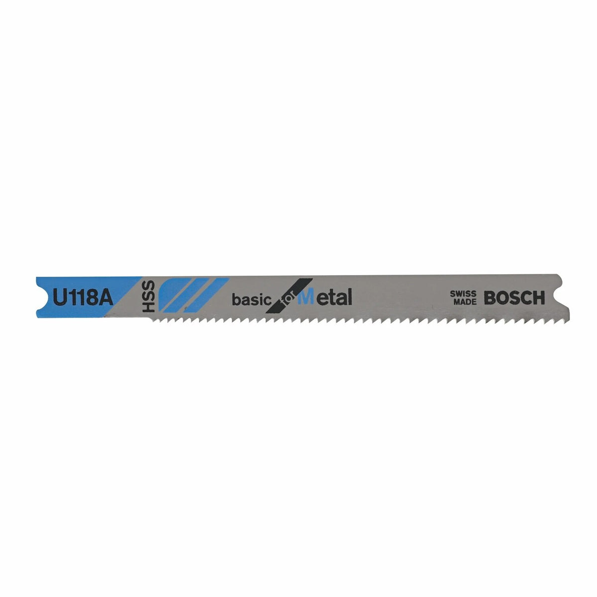 Bosch U118A 3-1/8" 17-24 TPI Basic for Metal U-Shank Jig Saw Blades (5 Pack)