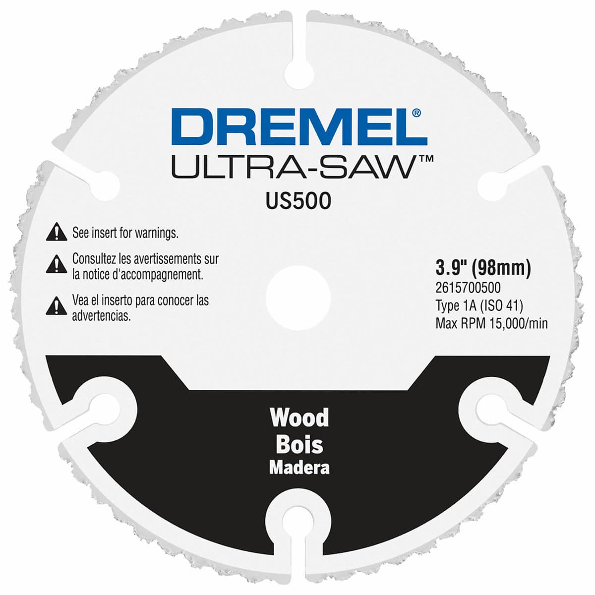 Dremel US500-01 4 In. Carbide Wood Cutting Wheel