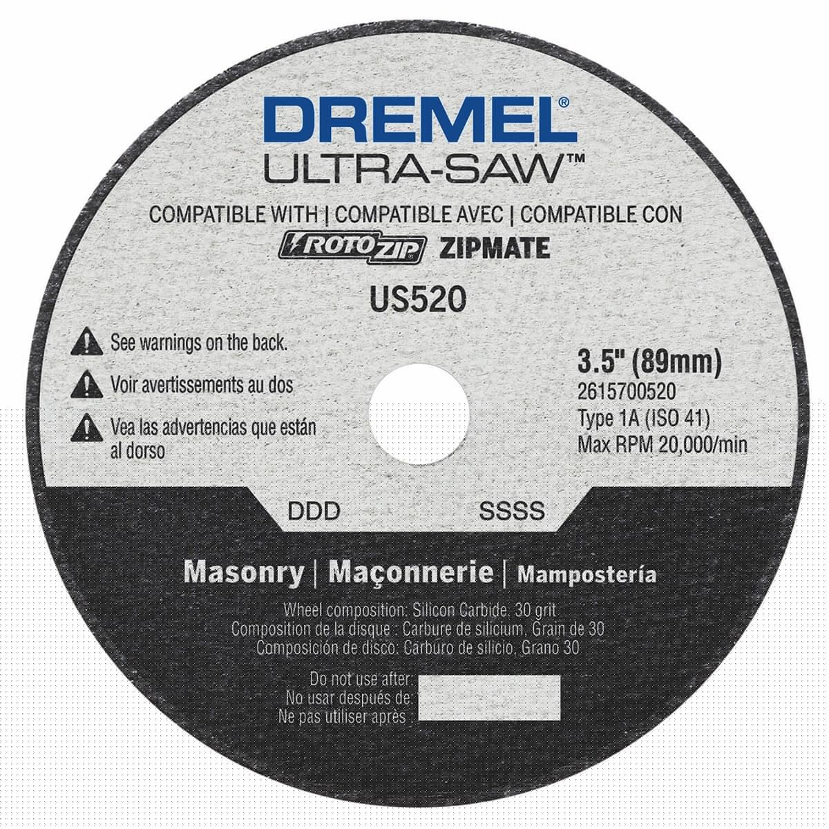 Dremel US520-01 3.5 In. Ultra-Saw Masonry Cut-Off Wheel