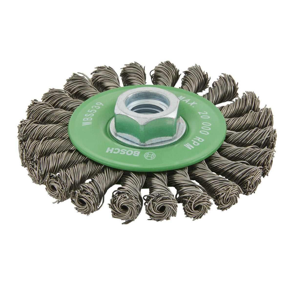 Bosch WBS539 4" Full Cable Knotted Wire Wheel for Metal Surface Preparation