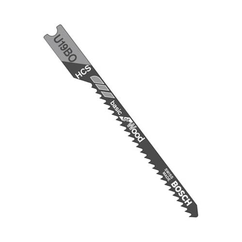 Bosch U19BO 2-3/4" x 12TPI Universal Shank Jigsaw Blades 5-Pack