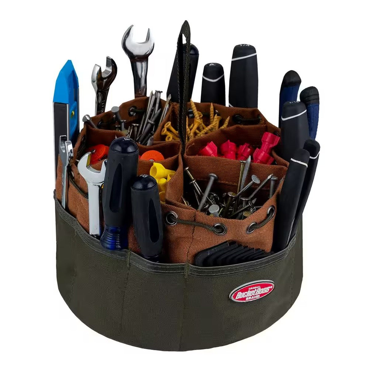 Bucket Boss 25001 10" Parachute Parts Tool Bag with 19 Pockets for 5 Gal. Buckets - 5