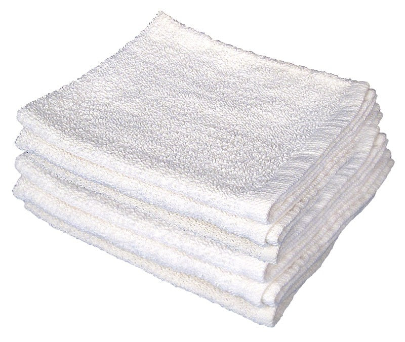 Buffalo Industries 10595 50lb. Box White Terry Turkish Towels - 2