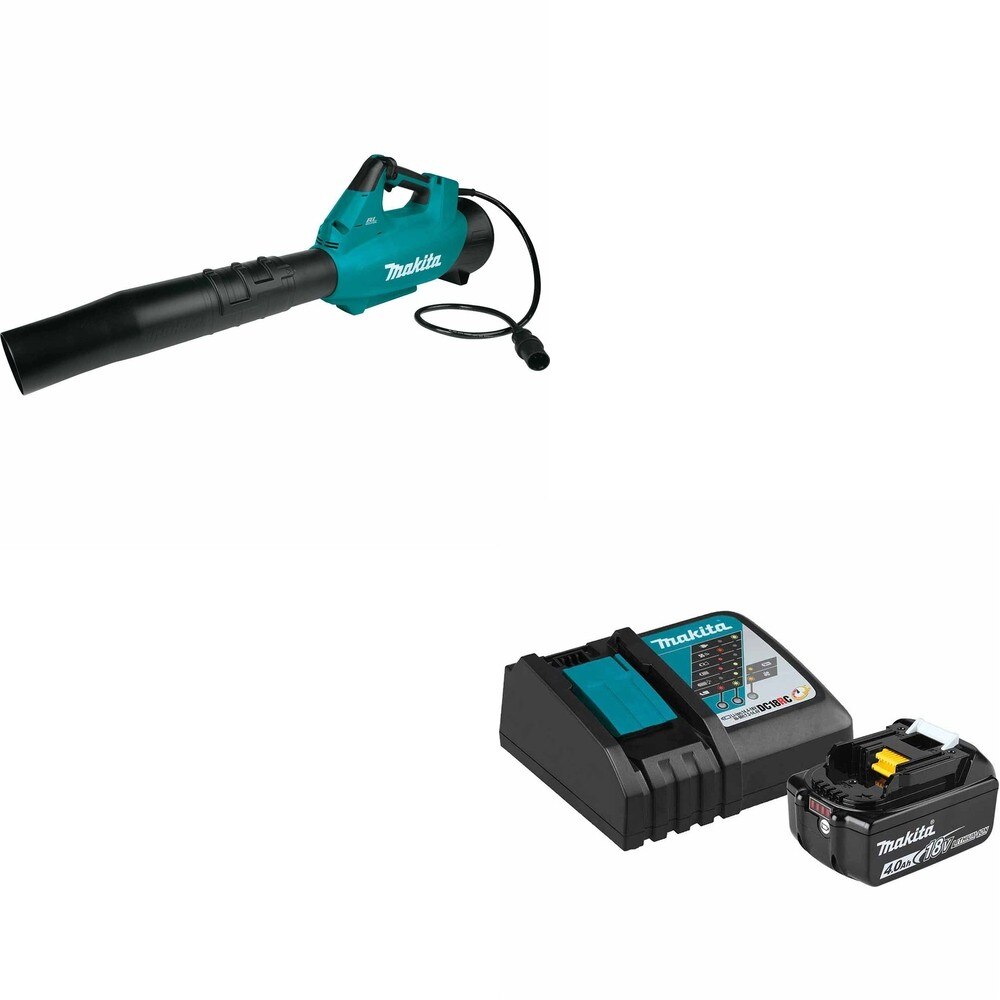 Makita CBU01Z 36V Brushless Blower, Connector Cable W/ ADBL1840BDC1 Battery and Charger