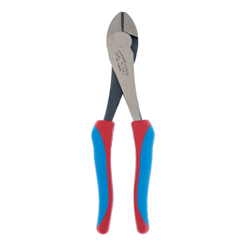 Channellock 338CB 8.25" HL Diag Cutting Plier, XLT Lap, Code Blue