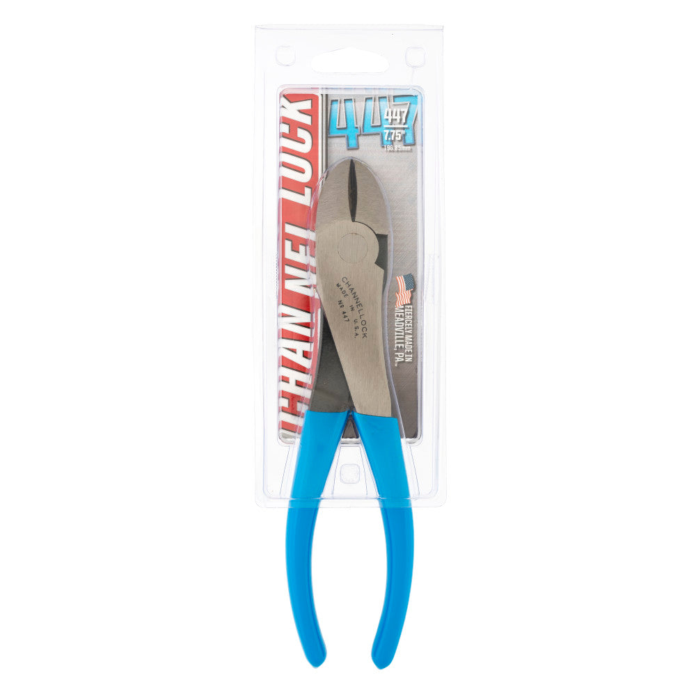 Channellock 447 7.75" HL Diag Cutting Plier, Curved Lap Joint - 4