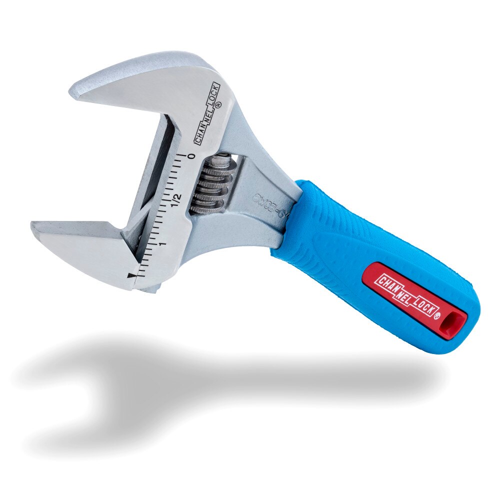Channellock 6WCB 6" Adj Wrench, Wide Azz, Chrome, Code Blue - 2