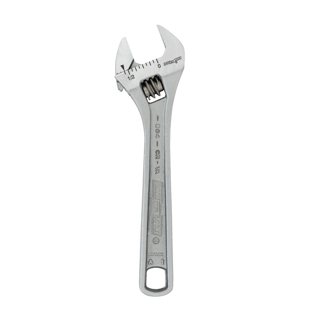 Channellock 804 4" Adj Wrench, Chrome