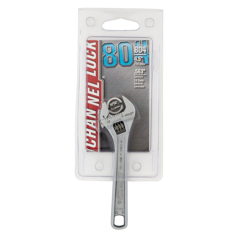 Channellock 804 4" Adj Wrench, Chrome - 2