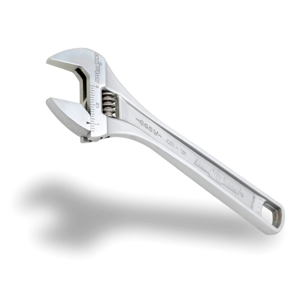 Channellock 808W 8" Adj Wrench, Wide, Chrome - 2