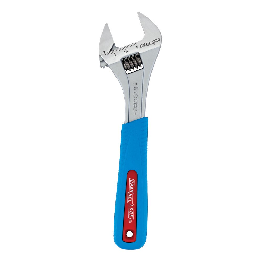 Channellock 810WCB 10" Adj Wrench, Wide, Chrome, Code Blue