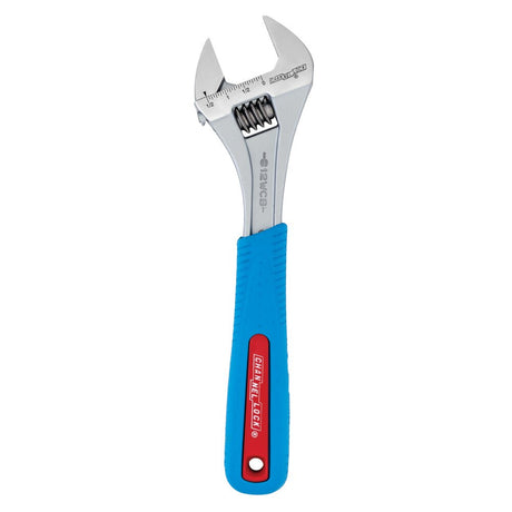 Channellock 812WCB 12" Adj Wrench, Wide, Chrome, Code Blue