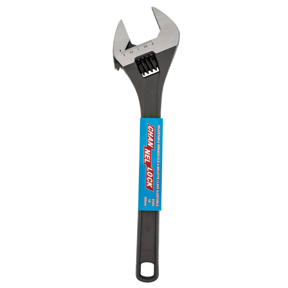 Channellock 818N 18" Adj Wrench, Black Phosphate - 2