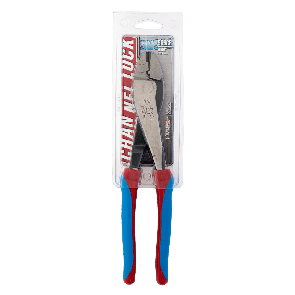 Channellock 909CB 9.5" Crimping Plier, Cutter, Code Blue - 2