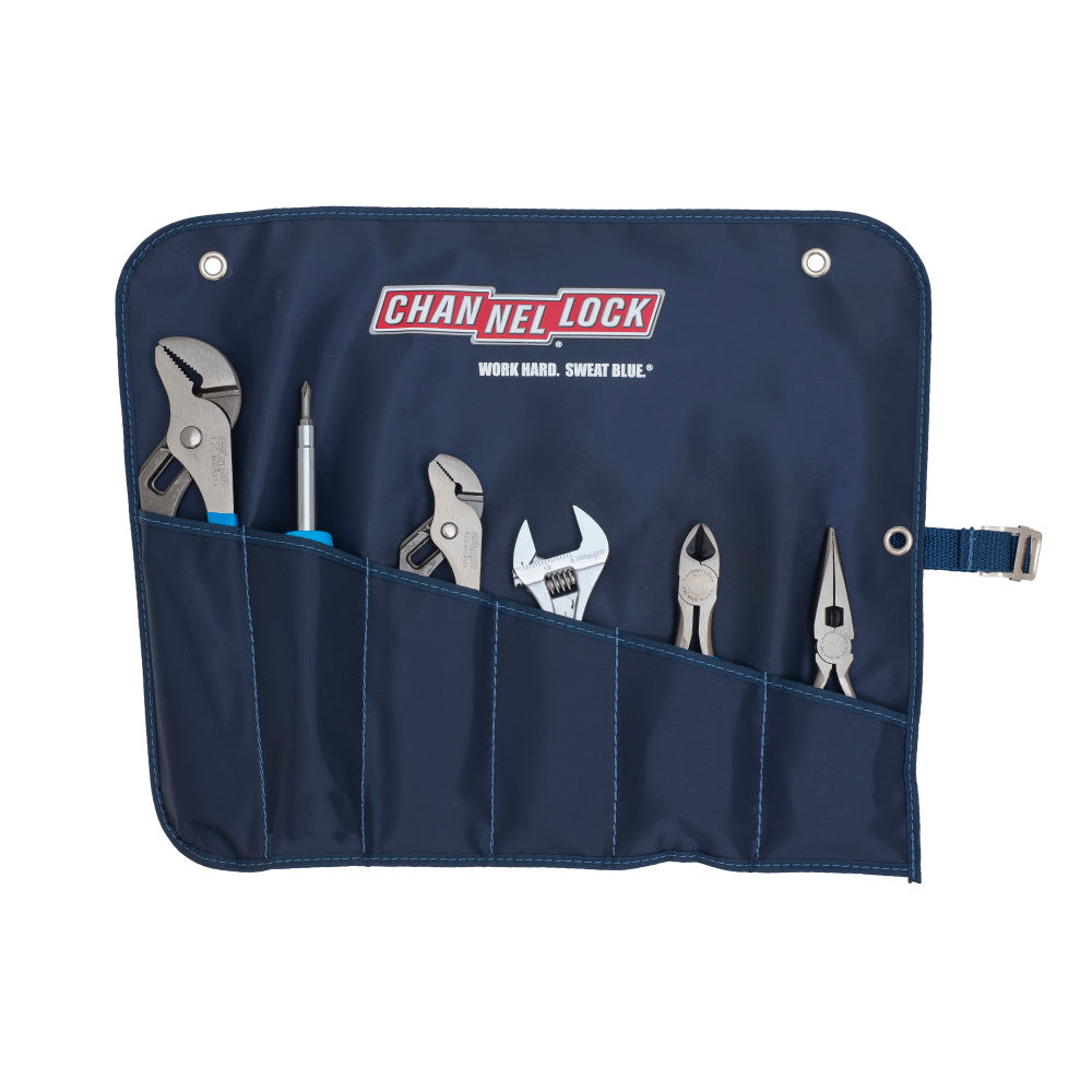 Channellock GP-7 6pc Professional Tool Set, 4 Pliers, Wrench, Driver, Roll - 3