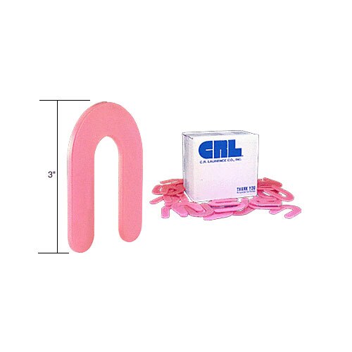 CR Laurence PHS28 1/8" X 3" Red Plastic Horseshoe Shims