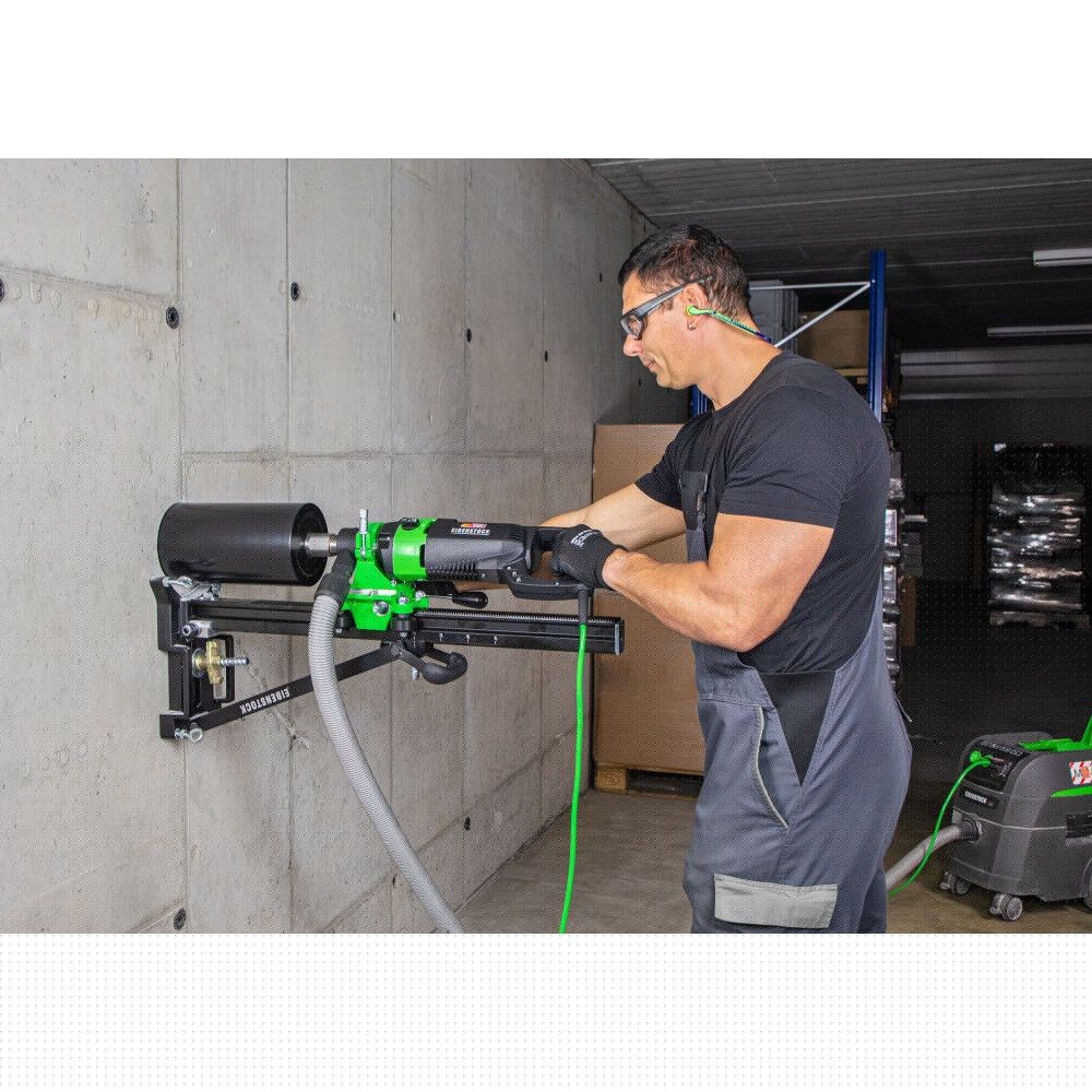 Eibenstock CS Unitec ESD 162 POSA IHT Impact Dry Handheld Core Drill for Concrete w/ Anchor Stand Kit | 6-3/8" Capacity in Reinforced Concrete/8" in Brick/Block | MADE IN GERMANY 120V - 3