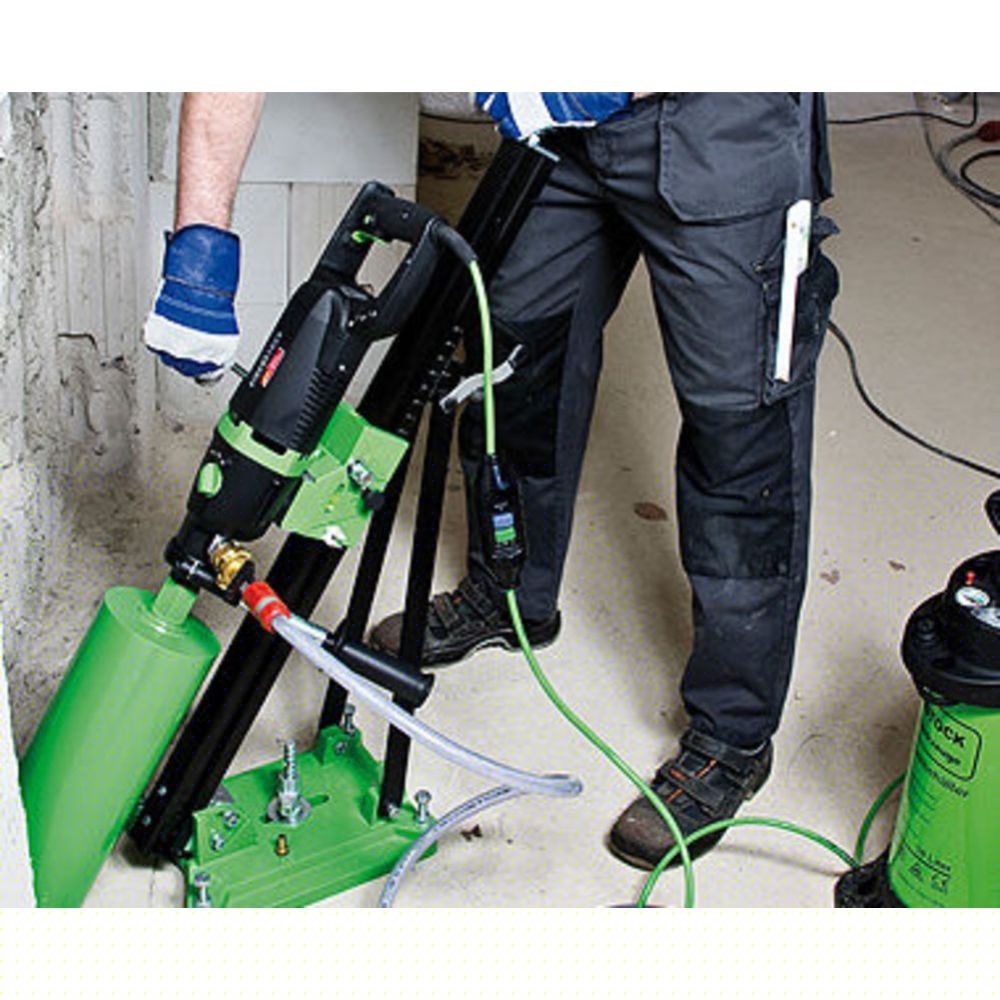 Eibenstock CS Unitec ETN 162/3 PSV Hand Held Wet/Dry Diamond Core Drill for Concrete w/ Anchor/Vacuum Stand and Pump Kit| 6-3/8" Capacity in Reinforced Concrete/8" in Brick/Block | 3-Speed | MADE IN GERMANY 120V - 8