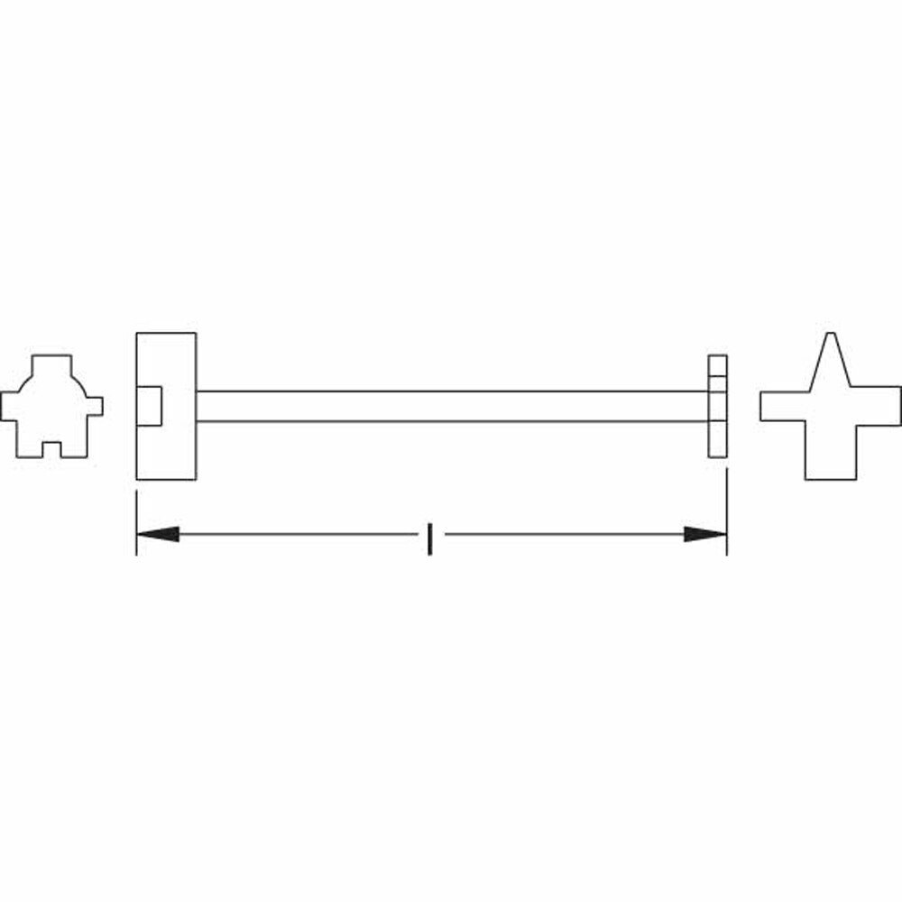 Carltsoe Safety CS Unitec Ex110ES-305B Copper Beryllium Non-Sparking, Non-Magnetic, Corrosion Resistant Bung Wrench (for 3/4" & 2" bungs) (110ESU-305B) - 2