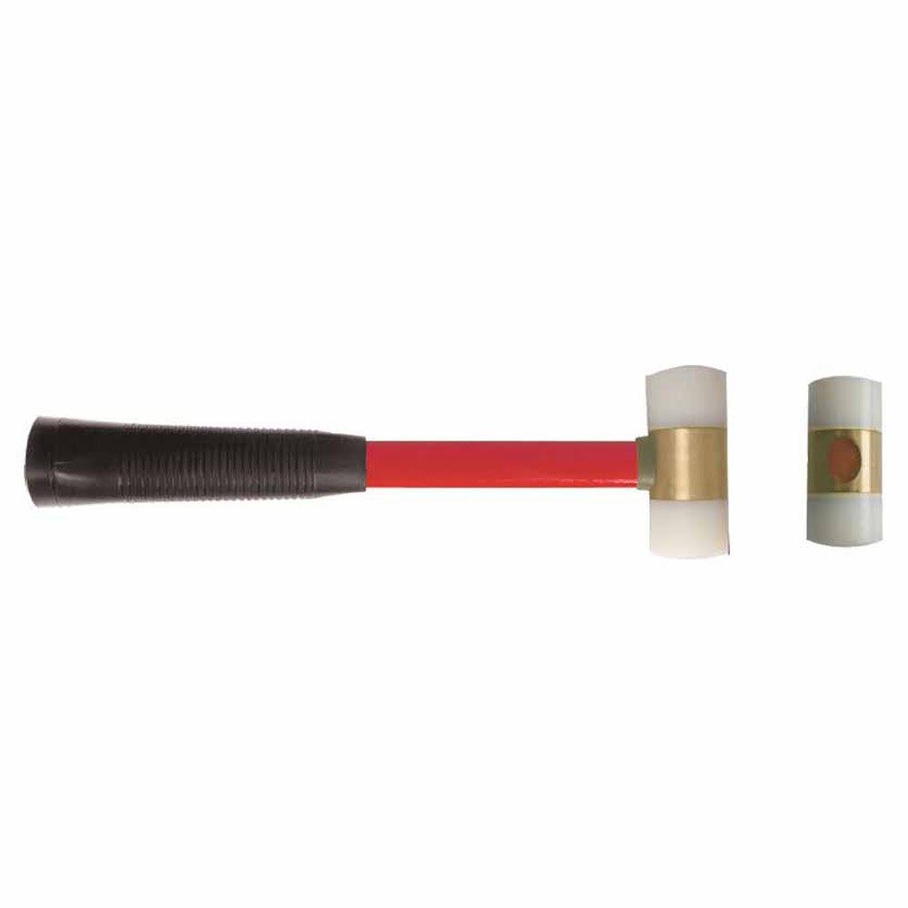 Carltsoe Safety CS Unitec Ex121u-0099B Copper Beryllium Non-Sparking, Non-Magnetic, Corrosion Resistant Plastic Hammer 1 Lbs (0.46 Kg) (121uU-0099B)