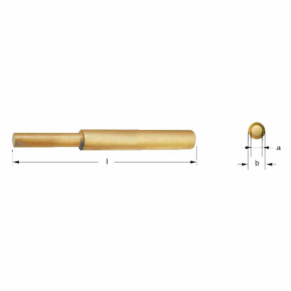 Carltsoe Safety CS Unitec Ex301-050UB Copper Beryllium Non-Sparking, Non-Magnetic, Corrosion Resistant Cylindrical Drift 1-9/16" (40 mm) (301U-050UB) - 2