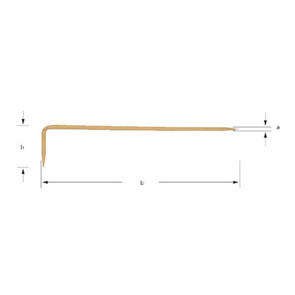 Carltsoe Safety CS Unitec Ex302-6B Copper Beryllium Non-Sparking, Non-Magnetic, Corrosion Resistant 1/4" Marking Tool/Scriber (302U-6B) - 2