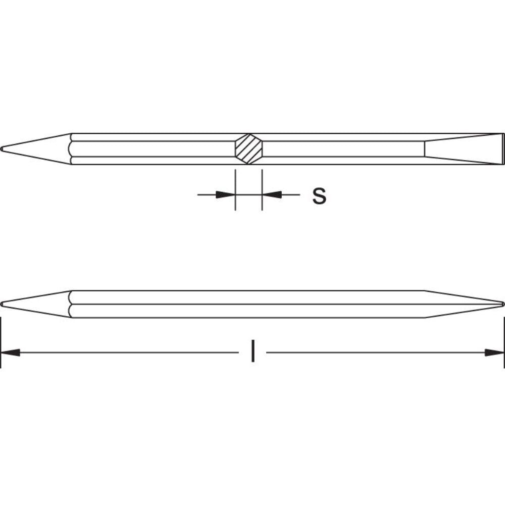 Carltsoe Safety CS Unitec Ex308B-32/10B Copper Beryllium Non-Sparking, Non-Magnetic, Corrosion Resistant 1-1/4" Caulking Tool (308BU-32/10B) - 2