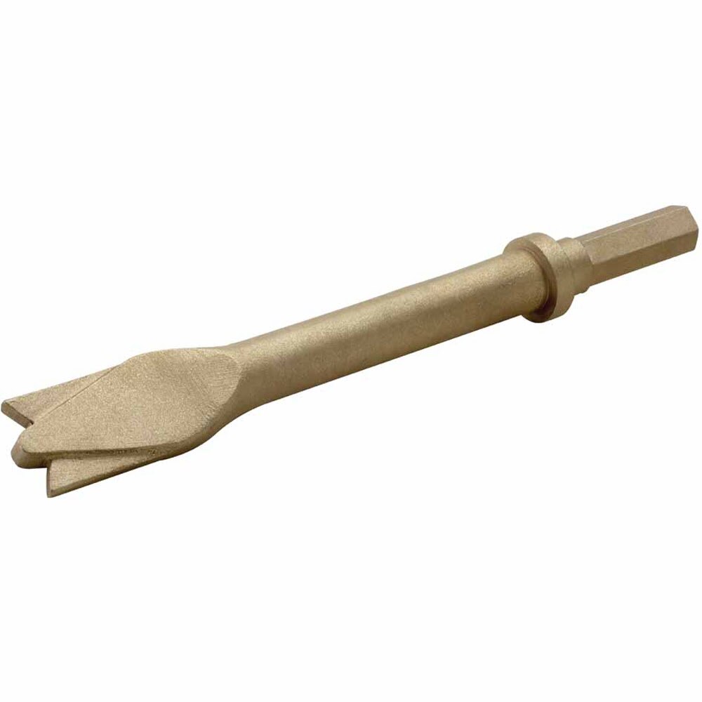 Carltsoe Safety CS Unitec Ex309AH-20A Aluminum Bronze Non-Sparking, Low-Magnetism, Corrosion Resistant Pneumatic Chisel .401 round collar, round shank (309AHU-20A)
