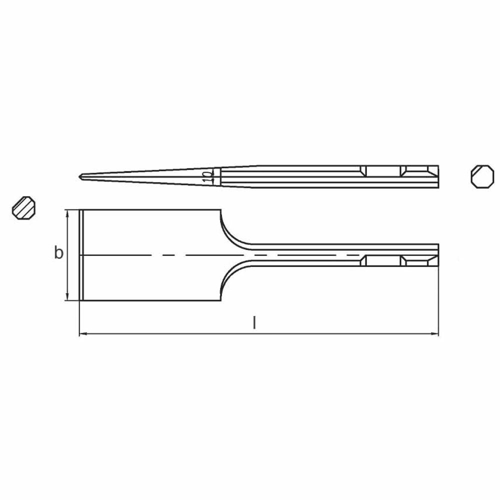 Carltsoe Safety CS Unitec Ex312-25A Aluminum Bronze Non-Sparking, Low-Magnetism, Corrosion Resistant 1" Scaling Chisel (312U-25A) - 2