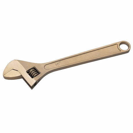 Carltsoe Safety CS Unitec Ex501-8A Aluminum Bronze Non-Sparking, Low-Magnetism, Corrosion Resistant Adjustable End Wrench 8" (200 mm) (501U-8A)