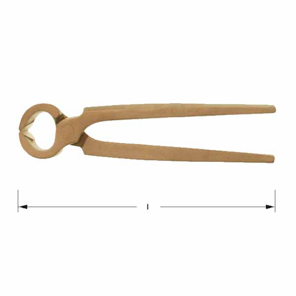 Carltsoe Safety CS Unitec Ex603-7A Aluminum Bronze Non-Sparking, Low-Magnetism, Corrosion Resistant Cutting Pliers 7-3/16" (180 mm) (603U-7A) - 2