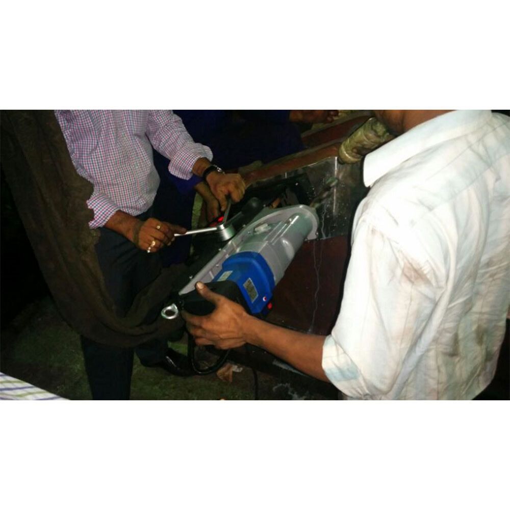 BDS CS Unitec MAB 1300 Magnetic Drill | 6" Dia. Capacity, 12" Stroke| Variable Speed through 4-Gears, Reversible Tap up to 1-5/8" Dia., Variable Torque, Reversible Motor, Power Assist - 10