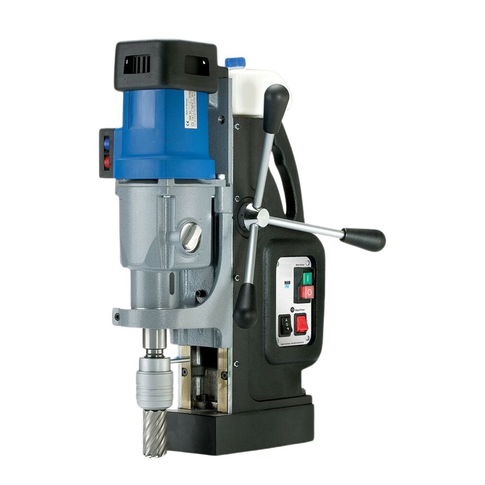 BDS CS Unitec MAB 825 4-1/16" Magnetic Drill | Variable Speed through 4-Gears, Variable Torque, Reversible Motor, Power Assist, Large Stroke