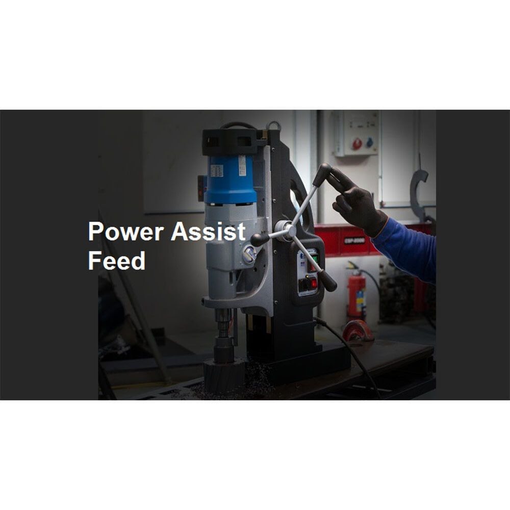 BDS CS Unitec MAB 845 V Automatic Magnetic Drill with Adjustable base | 4-1/16" | Variable Speed through 4-Gears, Variable Torque, Power Assist, Reversible Motor, Large Stroke - 7