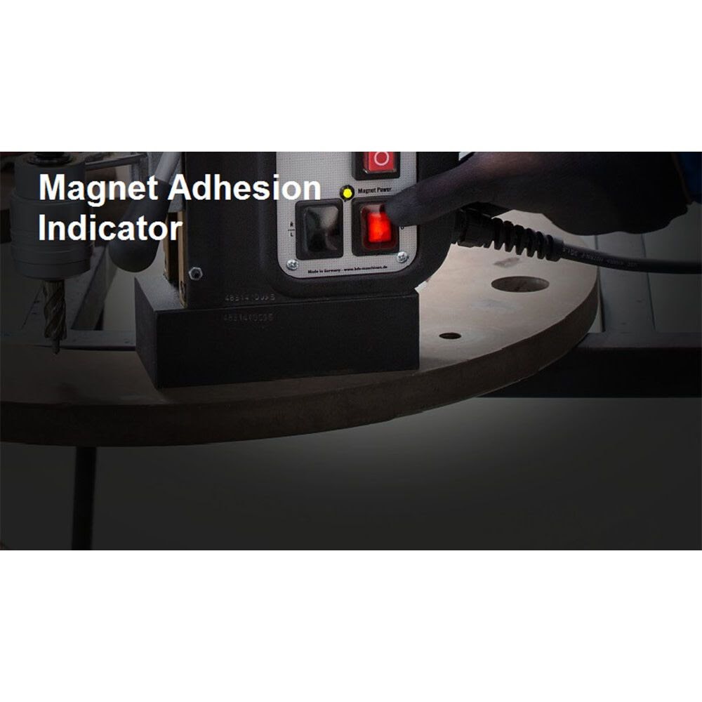 BDS CS Unitec MAB 845 Magnetic Drill with Adjustable Base | 4-1/16" | Variable Speed through 4-Gears, Variable Torque, Power Assist, Reversible Motor, Large Stroke - 7
