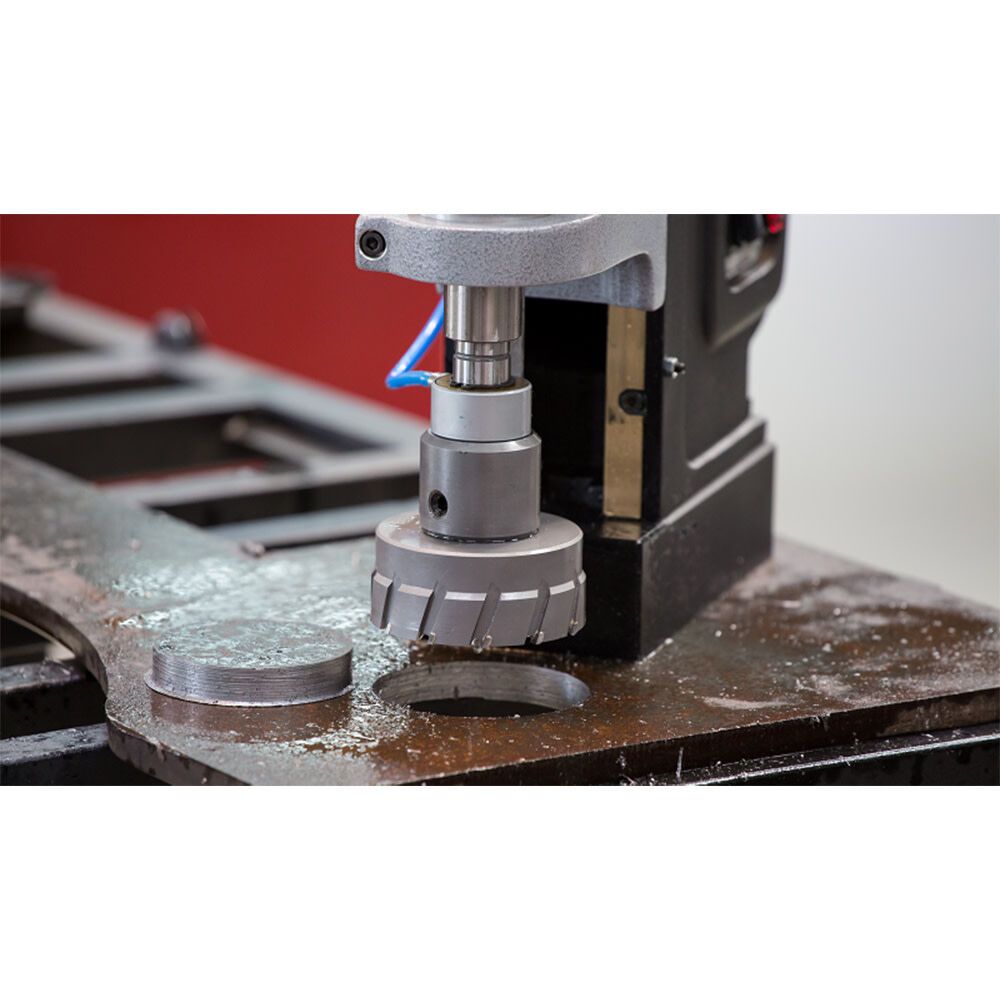 BDS CS Unitec MAB 845 Magnetic Drill with Adjustable Base | 4-1/16" | Variable Speed through 4-Gears, Variable Torque, Power Assist, Reversible Motor, Large Stroke - 10
